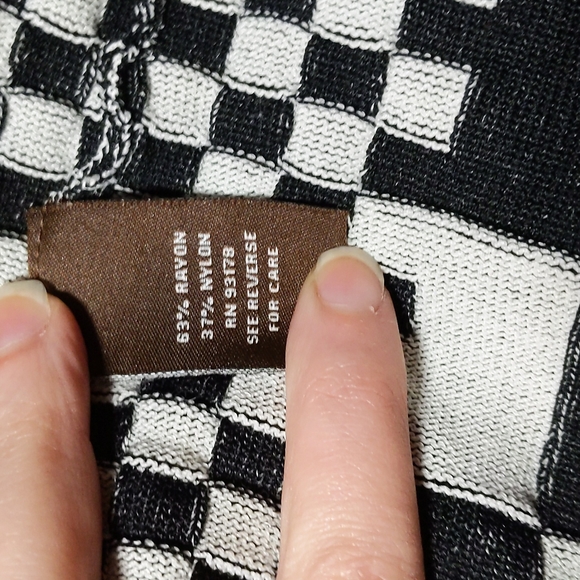 Adrienne Vittadini Gray & Black Dress, M - Picture 5 of 5